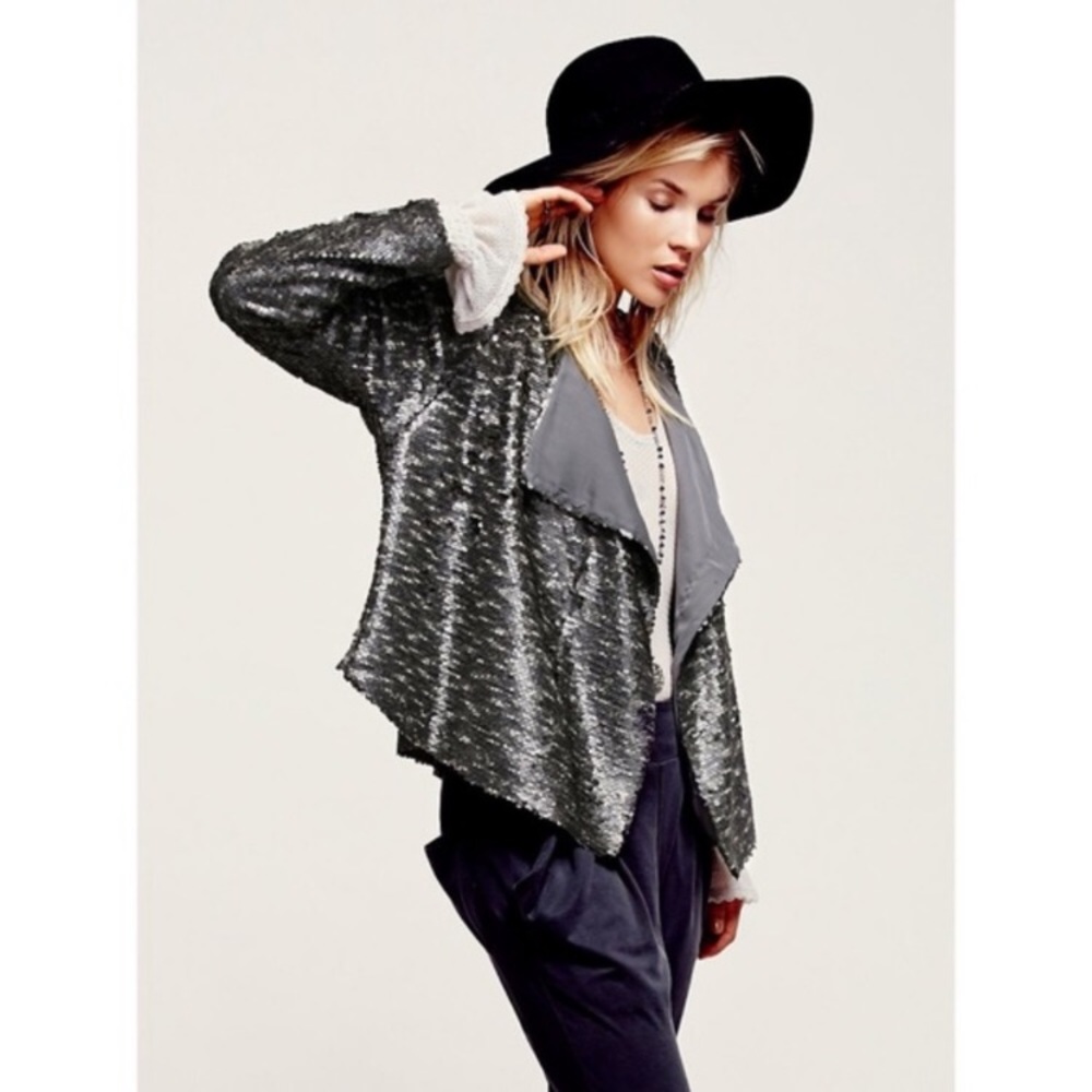 Drippy Sequin Blazer Jacket — Excellent Condition